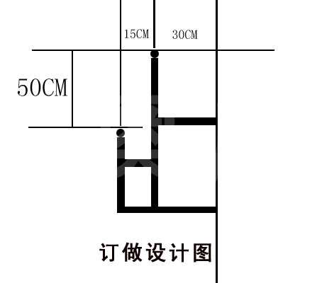 墙面固定式双层把杆(图3)